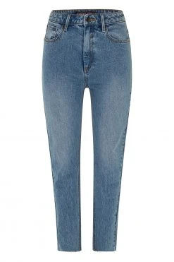 W22A Classic Mum Jeans In Blue Denim