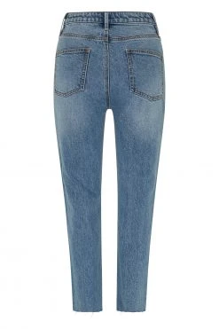 W22A Classic Mum Jeans In Blue Denim