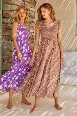 S21A Della Dress In Cinnamon Spot 12 S21A Della Dress In Cinnamon Spot