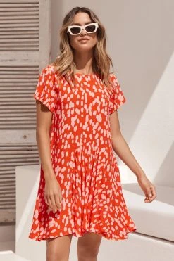 S21A Eloise Dress In Sangria