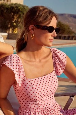 S21A Gabrielle Dress In Lychee Sale