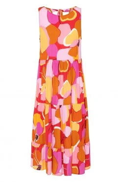S21A Olivia Midi Tie Dress In Kea Sale