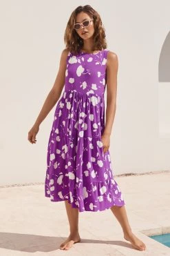 S21A Olivia Midi Tie Dress In Kos