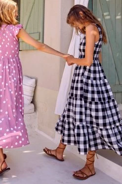 S21A Paris Dress In Granite Gingham Sale