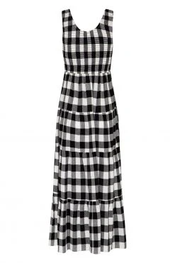 S21A Paris Dress In Granite Gingham Sale