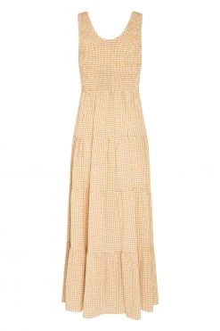 S21A Sale Paris Dress In Sesame Gingham