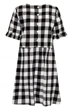 S21A Remi Dress In Granite Gingham Sale