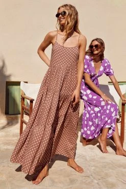 S21A Willow Dress In Cinnamon Spot