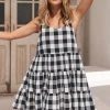 S21A Winifred Mini Dress In Granite Gingham Sale