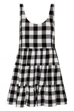 S21A Winifred Mini Dress In Granite Gingham Sale