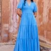 S21B Sale Cecile Summer Maxi Dress In Ocean 1 S21B Sale Cecile Summer Maxi Dress In Ocean