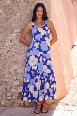 S21B Sale Maisie Dress In Blue Camellia