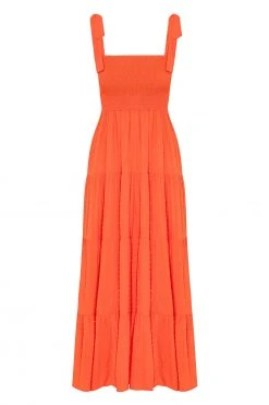 S21B Savannah Tie Dress In Coral