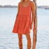 S21B Winifred Mini Dress In Coral Sale
