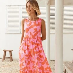 S21C Olivia Midi Dress In Costa Rica