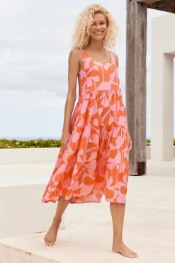 S21C Winifred Midi Dress In Costa Rica