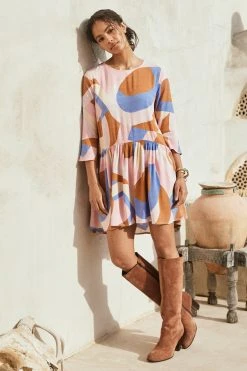 W22A Autumn Elsa Dress In Jacaranda Dresses