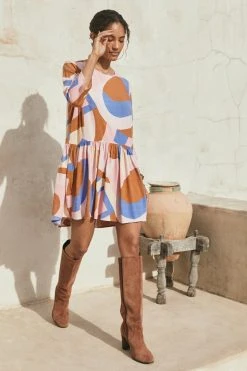 W22A Autumn Elsa Dress In Jacaranda Dresses