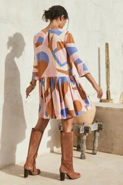 W22A Autumn Elsa Dress In Jacaranda Dresses