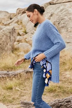 W22A Binny Jumper In Blue Tops