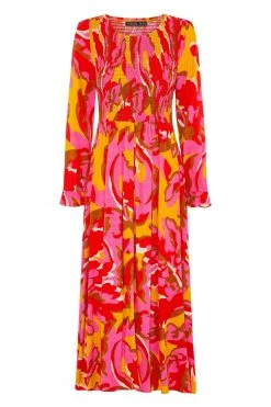 W22A Dahlia Dress In Saffron