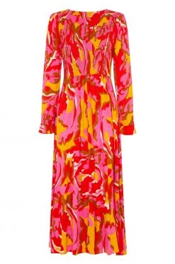 W22A Dahlia Dress In Saffron