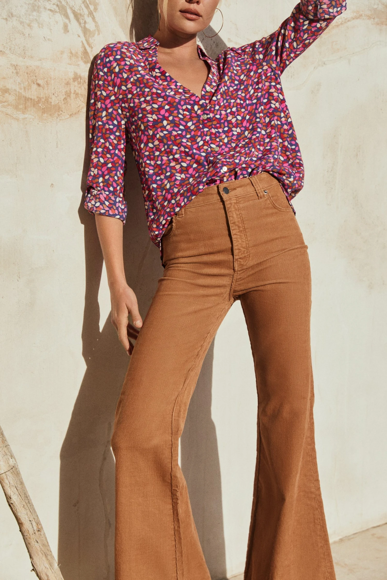 W22A Denim Drew Flares In Mustard Corduroy 5 W22A Denim Drew Flares In Mustard Corduroy