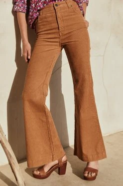 W22A Denim Drew Flares In Mustard Corduroy 16 W22A Denim Drew Flares In Mustard Corduroy