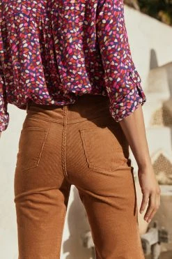 W22A Denim Drew Flares In Mustard Corduroy 18 W22A Denim Drew Flares In Mustard Corduroy