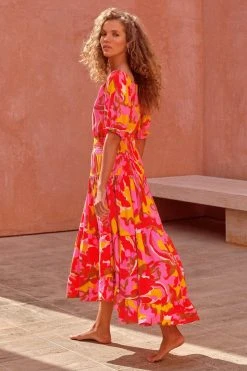 W22A Elodie Top In Saffron Tops