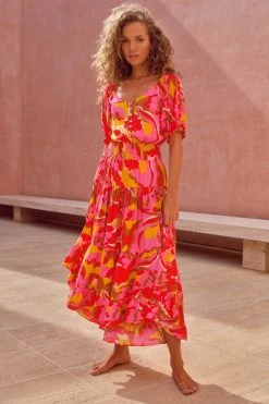 W22A Elyse Skirt In Saffron 5 W22A Elyse Skirt In Saffron