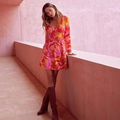 W22A Giselle Mini Dress In Saffron