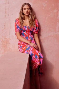 W22A Keira Dress In Sugar Maple