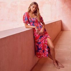 W22A Keira Dress In Sugar Maple