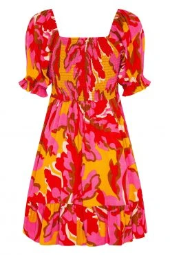 W22A Keira Mini Dress In Saffron Dresses