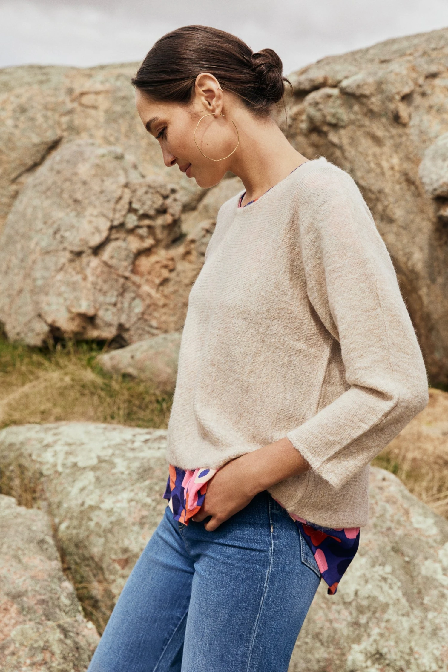 W22C Milla Jumper In Oatmeal Tops 5 W22C Milla Jumper In Oatmeal Tops