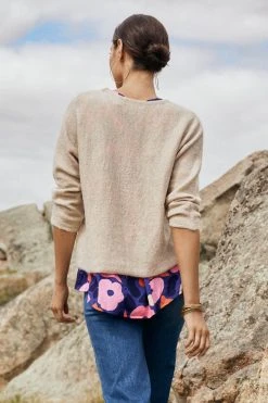 W22C Milla Jumper In Oatmeal Tops 12 W22C Milla Jumper In Oatmeal Tops