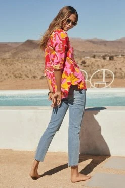 W22A Phoebe Shirt In Saffron Tops 18 W22A Phoebe Shirt In Saffron Tops