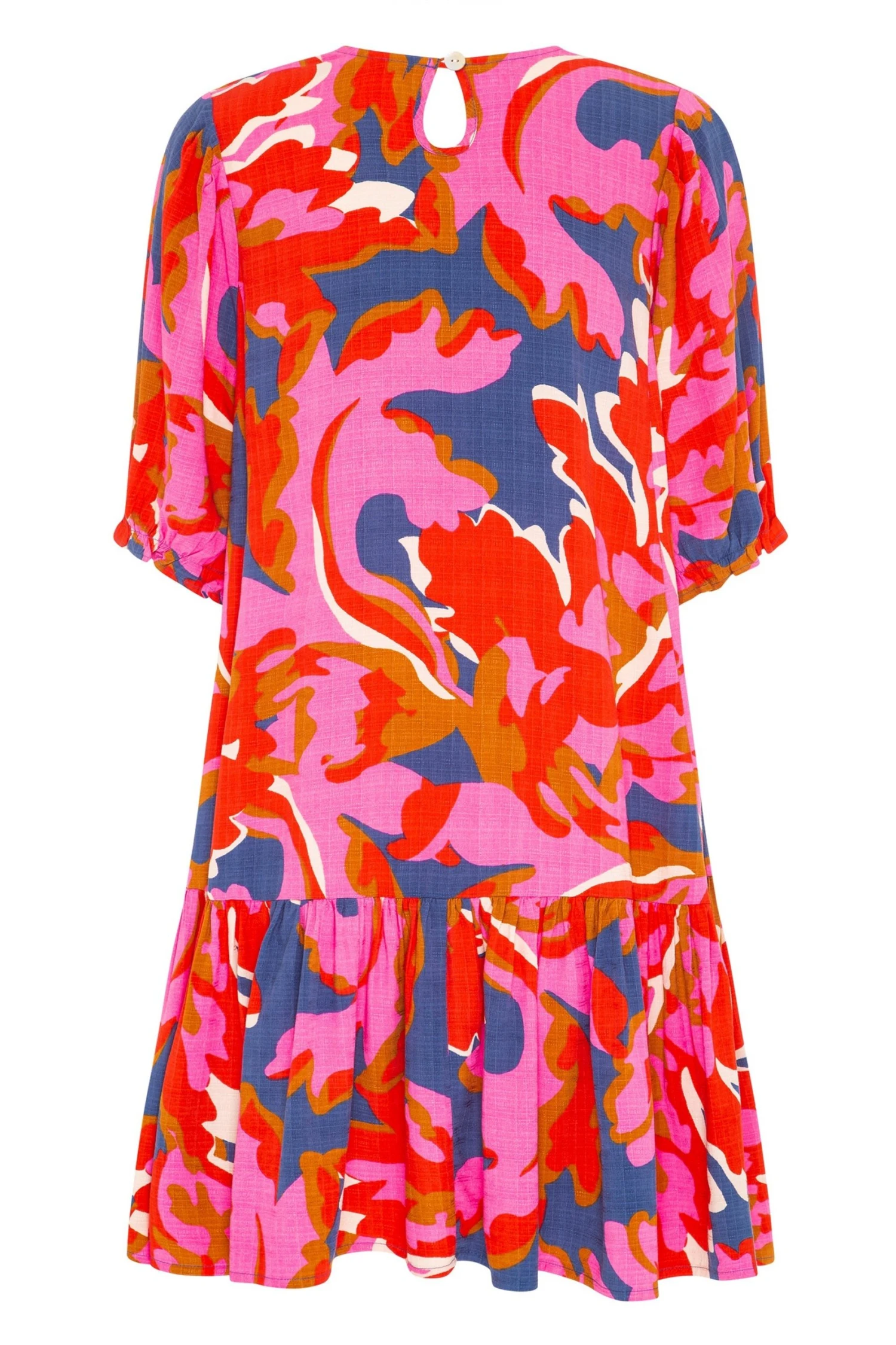 W22A Rosa Frill Sleeve Dress In Sugar Maple 10 W22A Rosa Frill Sleeve Dress In Sugar Maple