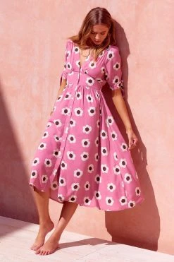 W22A Saskia Dress In Zinnia Dresses