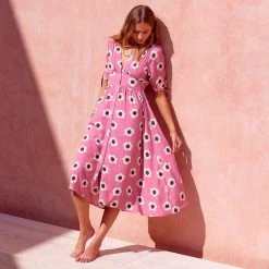 W22A Saskia Dress In Zinnia Dresses