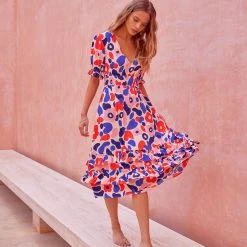 W22A Vivienne Dress In Geranium 15 W22A Vivienne Dress In Geranium