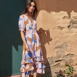 W22A Vivienne Dress In Jacaranda