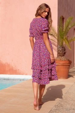 W22A Vivienne Dress In River Birch Dresses