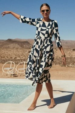 Mister Zimi Sales Store 23 W22A Dresses Winter Olivia Midi Dress In Pepper