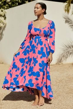 W22D Carly Dress In Sapphire Rose