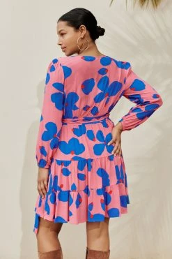 W22D Valerie Mini Dress In Sapphire Rose New