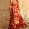 W22D Carly Dress In Fire Bloom New