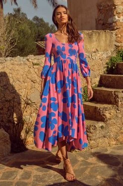 W22D Carly Dress In Sapphire Rose 14 W22D Carly Dress In Sapphire Rose