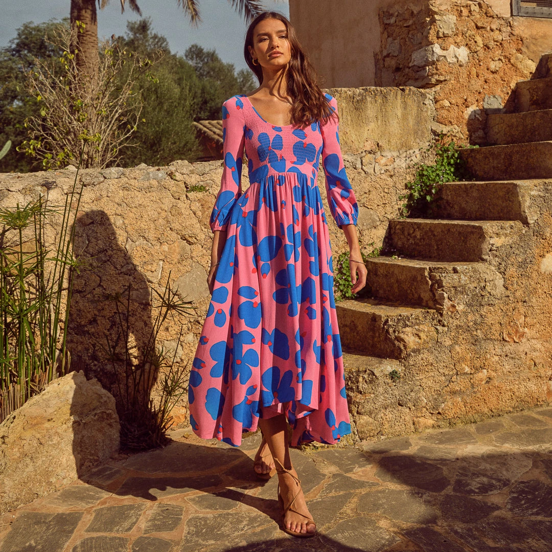 W22D Carly Dress In Sapphire Rose 11 W22D Carly Dress In Sapphire Rose